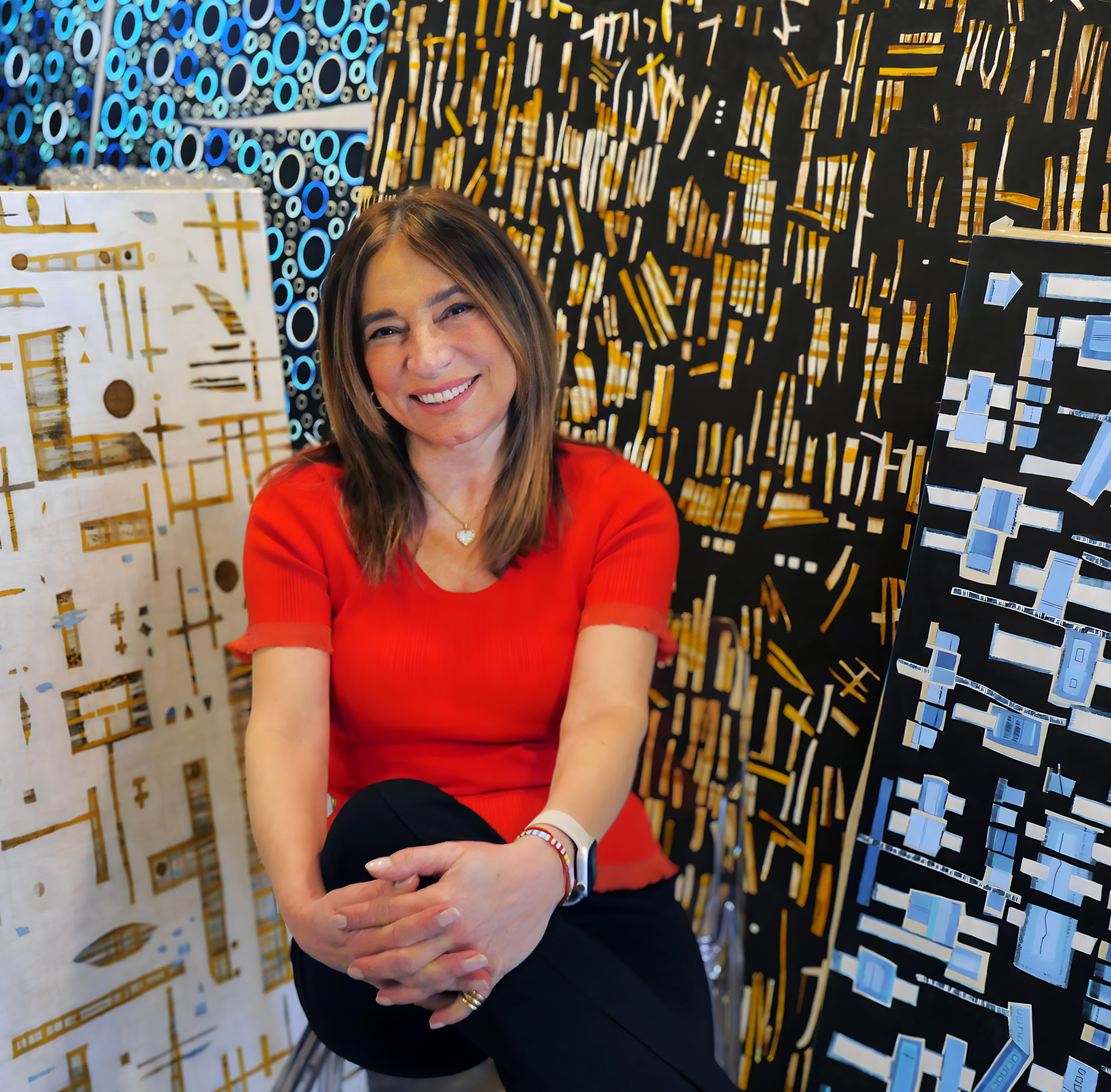 Sofie Swann in her studio